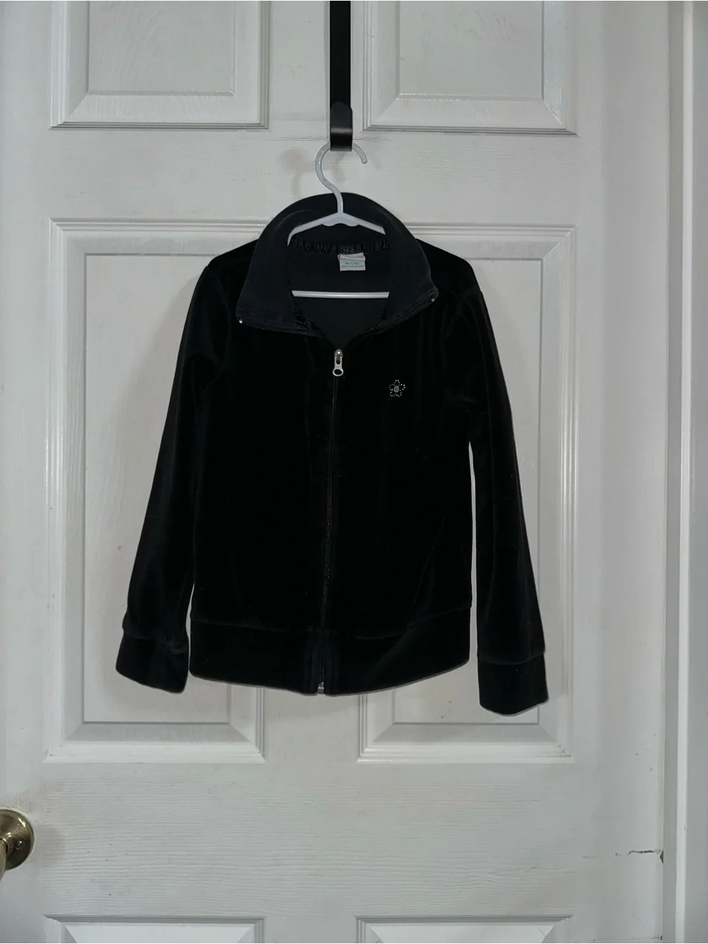 Circo Black Velvet Like Jacket Size M (7/8) Girls